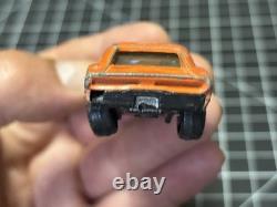 1/16 Tin General Lee Car by Ertl 1981 USA Made Very Rare HEAVY USE BEAT UP