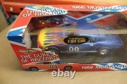 1/18 Duke of Hazard #00 blue 1968 Mustang GT Ertl American Muscle With1/64 READ