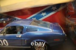 1/18 Duke of Hazard #00 blue 1968 Mustang GT Ertl American Muscle With1/64 READ