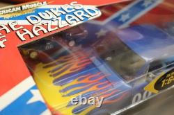 1/18 Duke of Hazard #00 blue 1968 Mustang GT Ertl American Muscle With1/64 READ