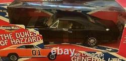 1/18 Dukes of Hazard 1969 Charger black chase car, VHTF, in the box