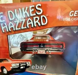 1/18 Dukes of Hazzard General Lee-George Barris Signed-PSA-Diecast Model NIB