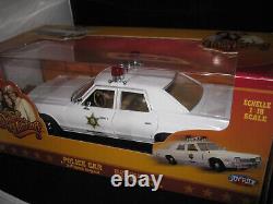 1/18 JOY RIDE SHERIFF ROSCOE'S Dukes Of Hazzard 1974 DODE MONACO POLICE CAR RARE