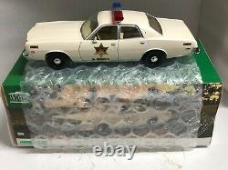 1/18 Plymouth FURY DUKES OF HAZZARD COUNTY SHERIFF Working POLICE Lights Ut