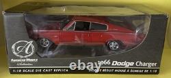 1/18 RC2 Authentics AMERICAN MUSCLE 1966 DODGE CHARGER 426 Hemi Red & Black