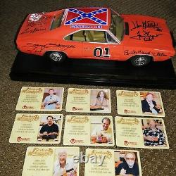 118 Die Cast Autographed General Lee Dukes of Hazard Signed by 8 Cast Members