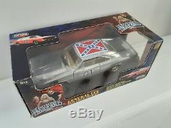 118 Silver Dukes Of Hazzard General Lee Chase Version Extremely Rare Diecast