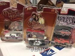 16 Johnny Lightning Dukes of Hazzard Cars 3 General Lee, Cooter & Jesse Trucks