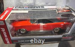 1968 Dodge Charger orange / black Auto world ertl 118 diecast car in box
