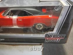 1968 Dodge Charger orange / black Auto world ertl 118 diecast car in box