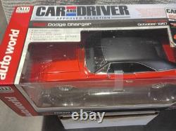 1968 Dodge Charger orange / black Auto world ertl 118 diecast car in box