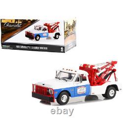 1969 Chevrolet C-30 Dually Wrecker Tow Truck White and Blue Hazzard County G
