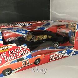 1969 Dodge Charger Black Chase General Lee 1/18 Hard To Find