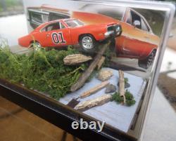 1969 Dodge Charger DUKES OF HAZZARD 164 Custom 1/1 Display FLAG ON ROOF