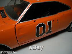 1969 Dodge Charger General Lee #01 Dukes of Hazzard 118 Die Cast Car Ertl Rebel