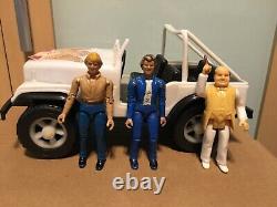 1980 Vintage Plastic Dukes of Hazzard Daisys Jeep with Bo & Luke Duke Mego lot