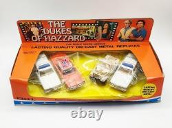 1981 Diecast Ertl 164 4 X Cars Dukes Of Hazard General Lee Rosco Factory Sealed