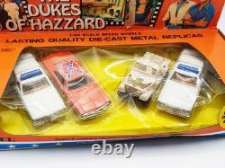 1981 Diecast Ertl 164 4 X Cars Dukes Of Hazard General Lee Rosco Factory Sealed