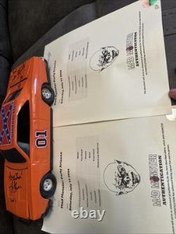 1981 ERTL 116 Scale 1969 Dukes of Hazzard General Lee Dodge Charger Signed COA