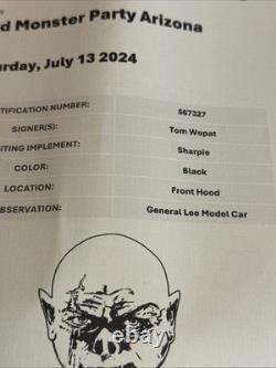 1981 ERTL 116 Scale 1969 Dukes of Hazzard General Lee Dodge Charger Signed COA