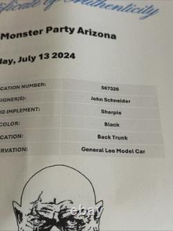 1981 ERTL 116 Scale 1969 Dukes of Hazzard General Lee Dodge Charger Signed COA