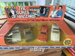 1981 Ertl Dukes of Hazzard 164 Lot General Lee Rosco Boss Caddy Cooters Cars
