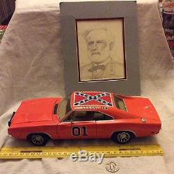 1981 Ertl Dukes of Hazzard Gen. Lee-Warner Bros 13 with original Art -rare