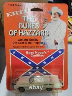 1981 Ertl Dukes of Hazzard General Lee and Boss Hogg Cadillac