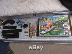 1981 Ideal Dukes Of Hazzard Electric Slot Car Racing Set Complete