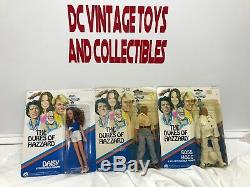 1981 Mego 8 Bo, Boss Hogg & Daisy Duke Action Figure Lot! Still unpunched & MOC