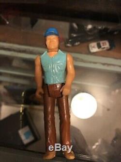 1981 Mego Dukes Of Hazzard 3.75 Action Figures With General Lee Loose Used