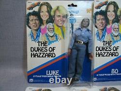 1981 Mego Dukes of Hazzard 8 Poseable Figures BO-LUKE-DAISY-BOSS HOGG Carded