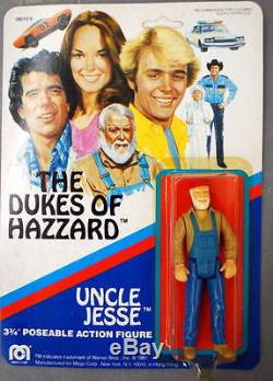 1981 THE DUKES OF HAZZARD Complete Set of 8 MEGO Action Figures UNPUNCHED