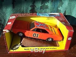 1982 Ertl Pressed Steel 13 The Dukes of Hazzard Charger General Lee Toy Car NIB