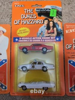 1997 & 1981 ERTL The Dukes of Hazzard Die Cast 3 Vehicle General Lee