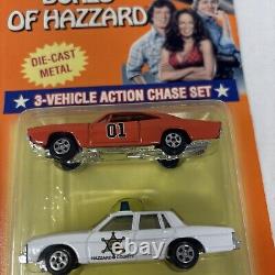 1997 ERTL The Dukes of Hazzard Die Cast 3 Vehicle Action Chase Set General Lee