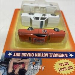 1997 ERTL The Dukes of Hazzard Die Cast 3 Vehicle Action Chase Set General Lee