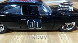 #2 Dukes Of Hazzard'70 Dodge Charger Hemi BlackGeneral Lee DiecastCar, 124, new