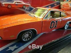 AMERICAN MUSCLE DUKES OF HAZZARD RARE 1.18 & 1.64 GENERAL LEE Collectors edition