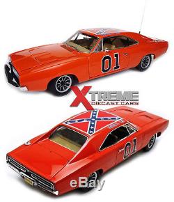 AUTHENTIC AUTOWORLD AMM964 118 1969 DODGE CHARGER GENERAL LEE DUKES OF HAZZARD