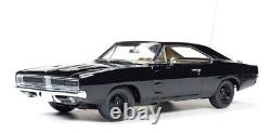 AWSS110 AUTO WORLD. 1969 Dodge Charger. GENERAL LEE BLACK COLOR. 1/18 NEW