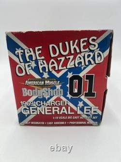 American Muscle Dukes of Hazzard General Lee 1969 Charger Bodyshop 1/18 Scale