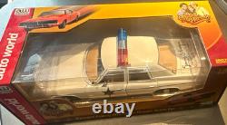 Auto World 1975 Dodge Monaco Dukes of Hazzard 118 Diecast Signed by Enos