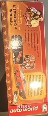 Auto World 1975 Dodge Monaco Dukes of Hazzard 118 Diecast Signed by Enos