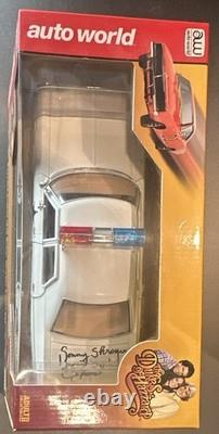 Auto World 1975 Dodge Monaco Dukes of Hazzard 118 Diecast Signed by Enos
