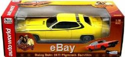 Auto World AWSS105 Daisy's Plymouth Satellite Diecast Car 1/18 Dukes Hazzard NIB