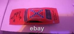 Autographed dukes of hazzard general lee toy car