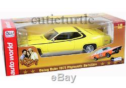 Autoworld 1971 Plymouth Satellite Daisy Dukes Of Hazzard General Lee 118 Yellow