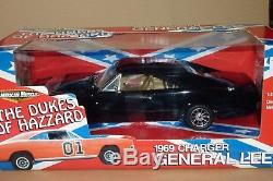 Black General Lee 1969 Dodge Charger The Dukes of Hazzard 1/18 Ertl
