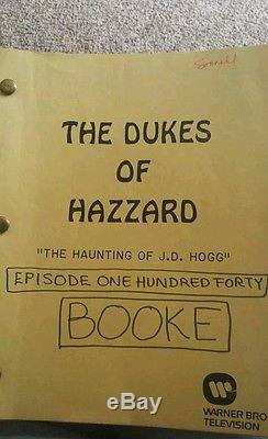 Boss Hogg's personal script from The Dukes of Hazzard